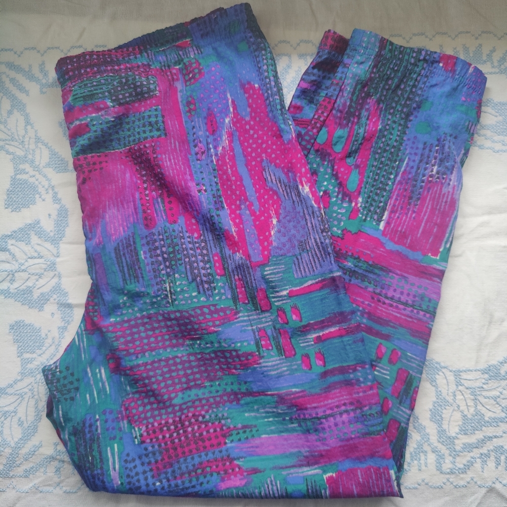 Vintage Reebok Track Pants Nylon w/ Drawstring - Picture 11 of 12